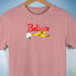 Believe Intersex Pride Flag Jingle Bell Premium Unisex T-Shirt - Mauve Heather
